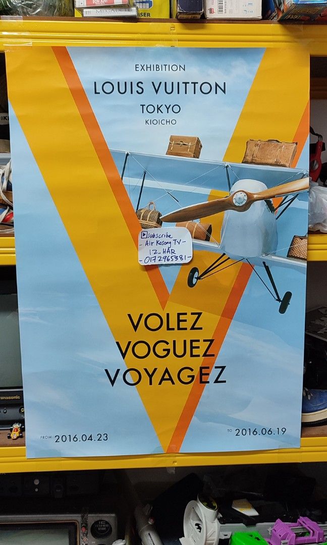 LOUIS VUITTON Original Exhibition Poster volez 