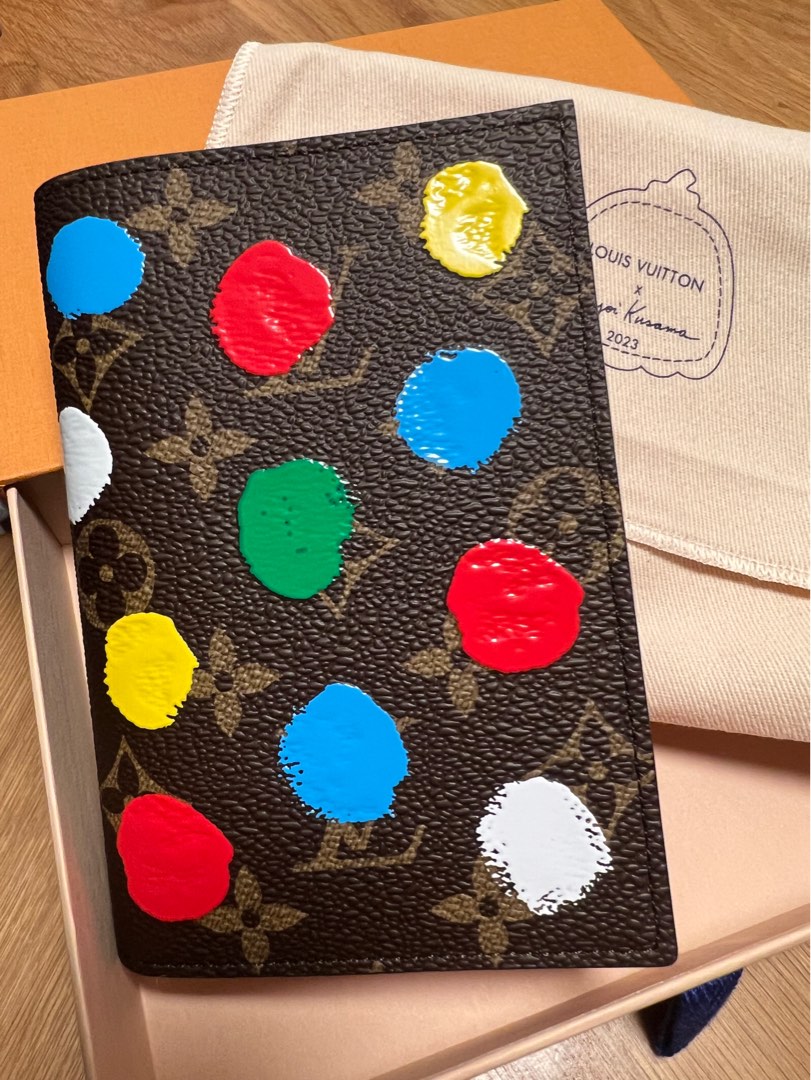 Louis Vuitton M81994 LV x YK Passport Cover, Brown, One Size