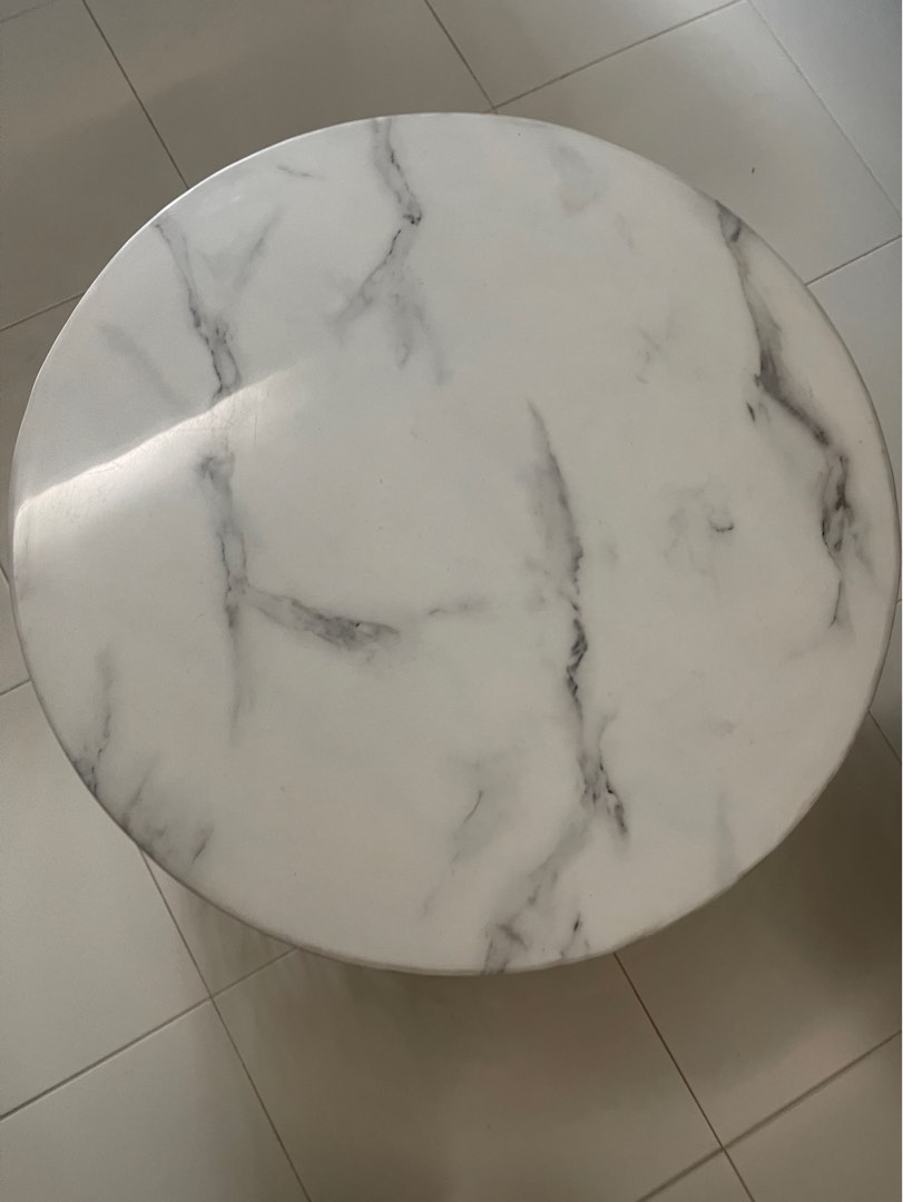 Marble Coffee Table and Marble Side Table (2 tables total), Furniture