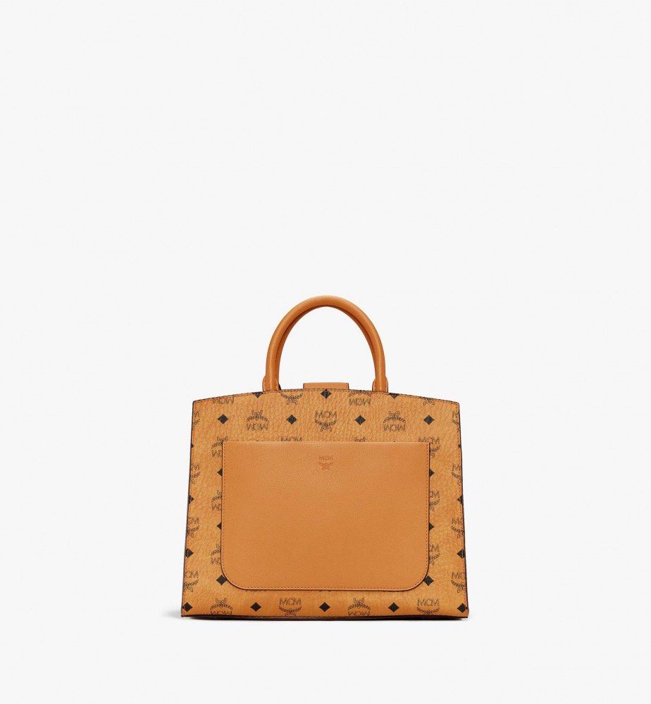 MCM Essential Tote in Visetos Original