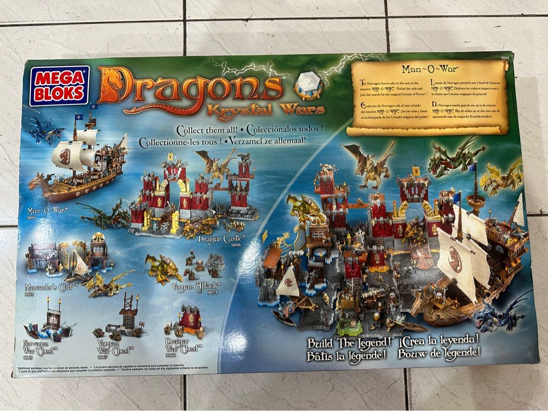 MEGA BLOKS Dragons Krystal Wars Man O War Hobbies Toys