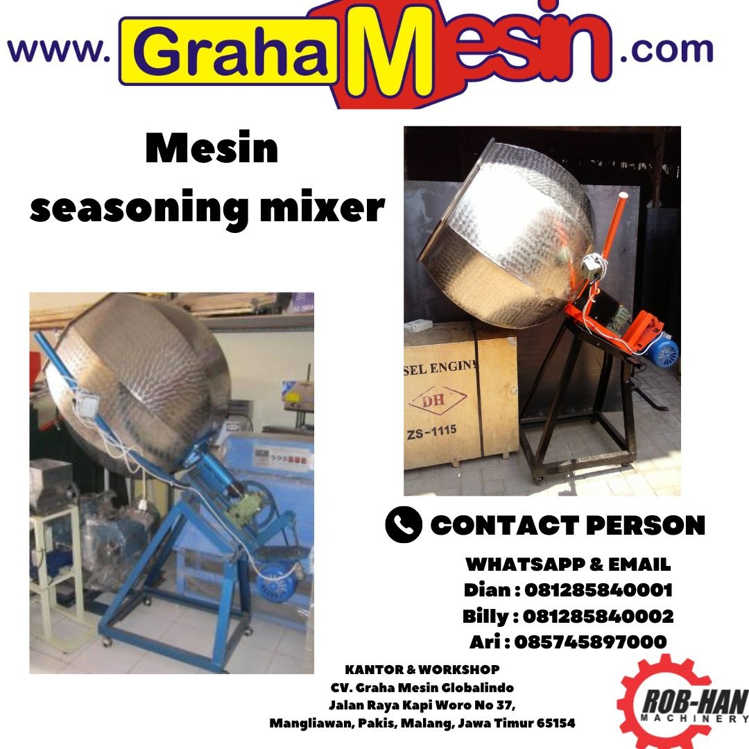 Mesin seasoning mixer, Kitchen & Appliances di Carousell