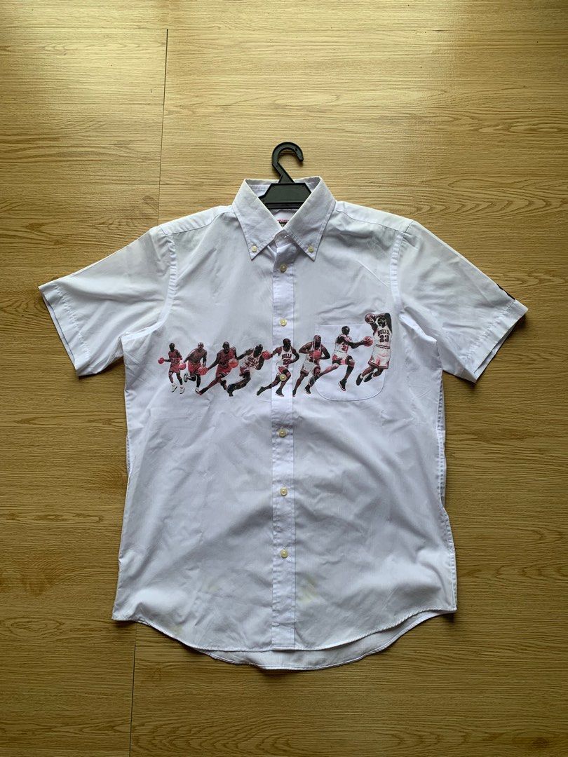 Michael jordan button up shirt Men s Fashion Tops Sets