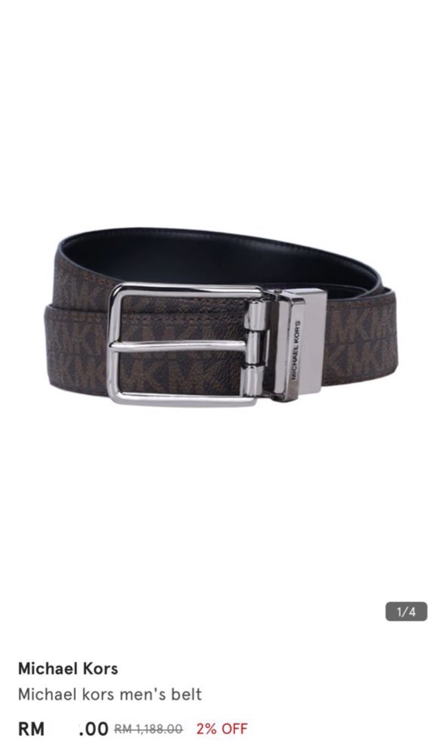 Michael kors monogram belt shop