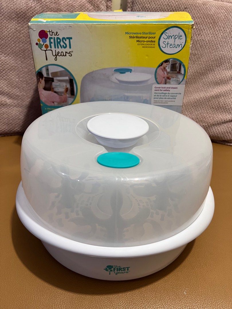 Microwave Sterilizer (Category: Breastfeeding & Bottle Feeding) located in Quezon City. Submitted by aprilising8 (Listing ID 1211320616, Image 1). Description: Microwave Sterilizer Brand: The first years Original Price: $22.99 or 1,200 pesos Never used with box. ‼️SALE PRICE for only 650 pesos‼️ Location: Vito Cruz, Manila or Commonwealth, QC.