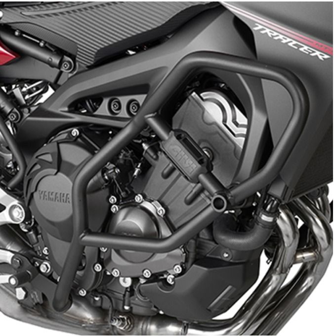 MT09 Tracer (2015-2017) Givi Engine Guard (Category: Motorcycle Accessories) located in Singapore. Submitted by zeignracing (Listing ID 1211284614, Image 1). Description: Givi Engine Guard for Yamaha MT09 Tracer (2015-2017) Product Code-TN2122 Colour: Black Specific engine guard, black 25 mm diameter steel tube / we recommend fitting by a qualified mechanic Fitment: Yamaha MT09 Tracer (2015-2017) PM us to check for stock availability^^ Installati