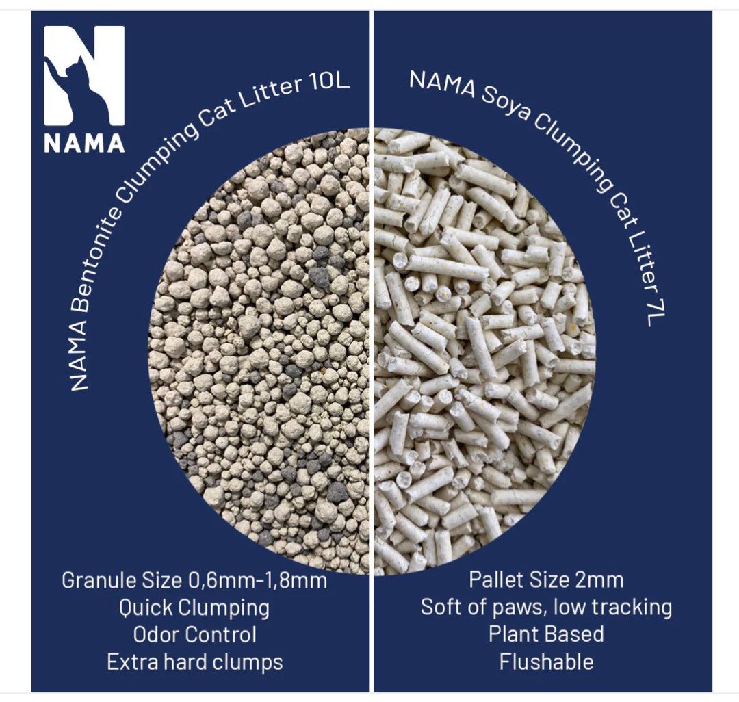 Nama bentonite cat litter (10L x 6 packs), Pet Supplies, Homes & Other