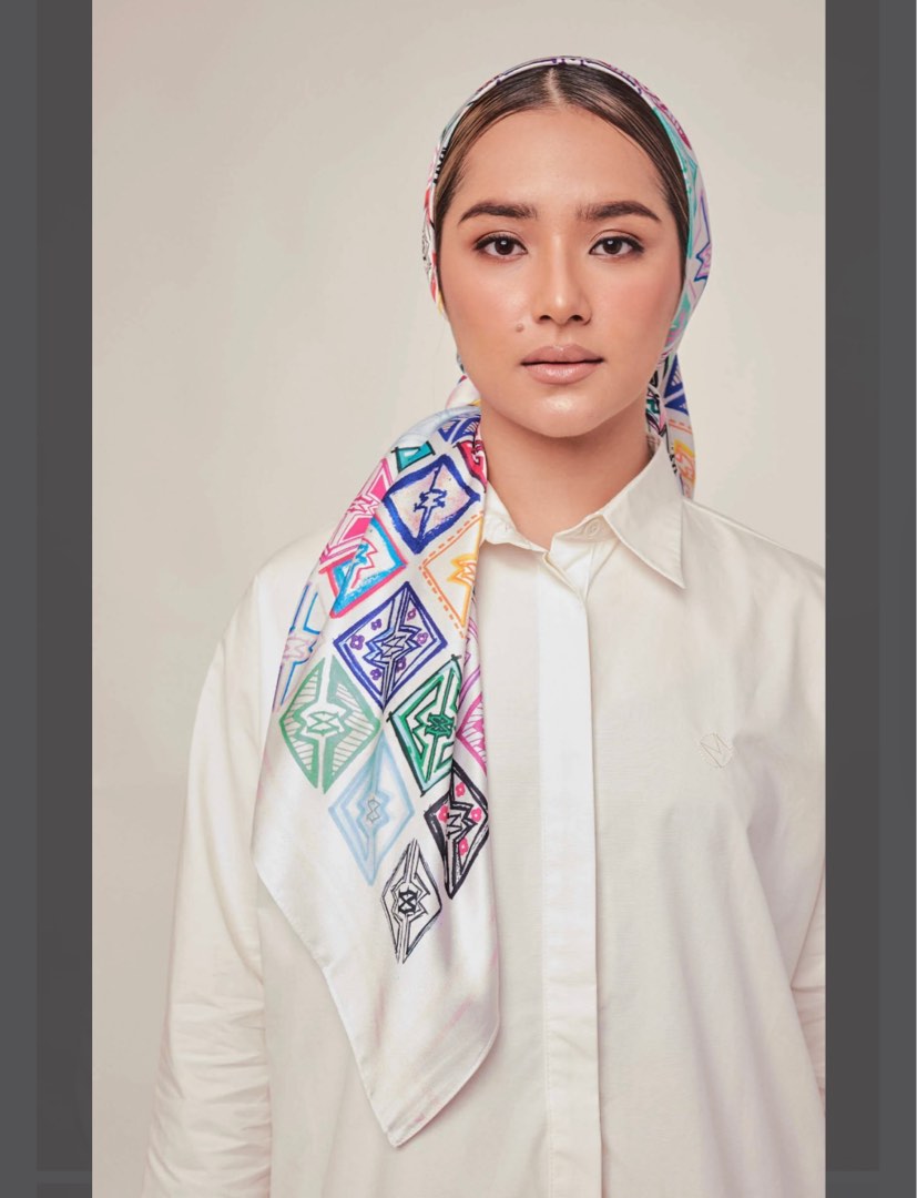 Satin silk square scarf hot sale