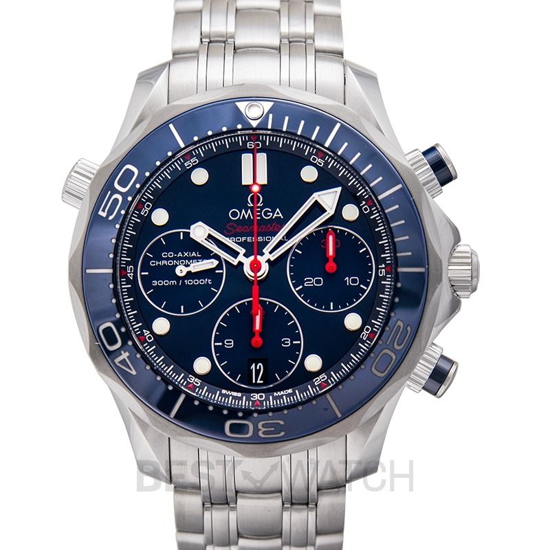 Omega seamaster chronograph blue dial best sale
