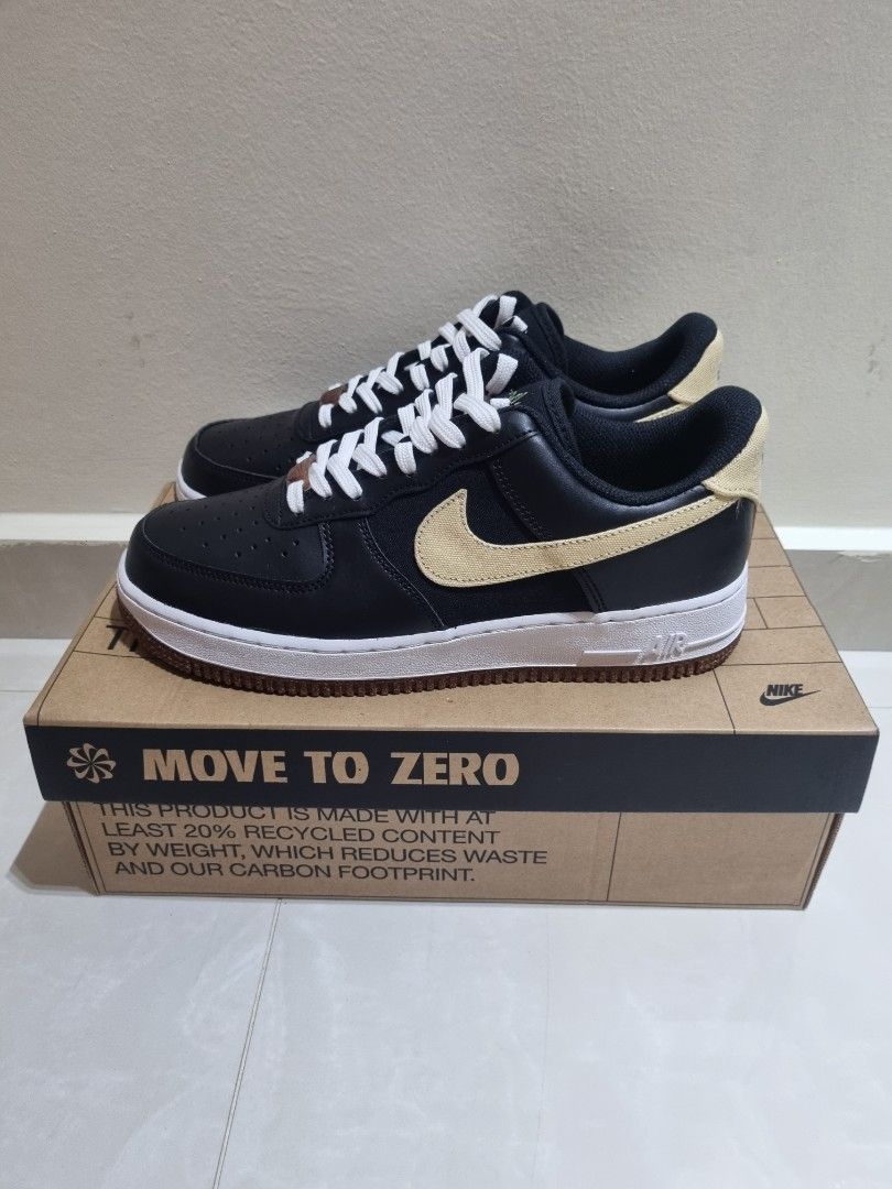 Nike Air Force 1 '07 LV8 Black/Solar Flare-White-Black, Men's Fashion,  Footwear, Sneakers on Carousell