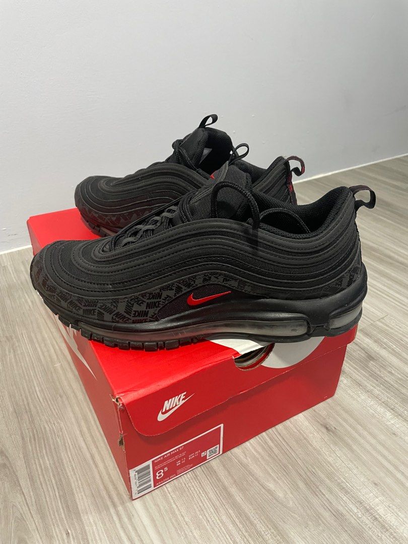 Nike 97 black with red tick store
