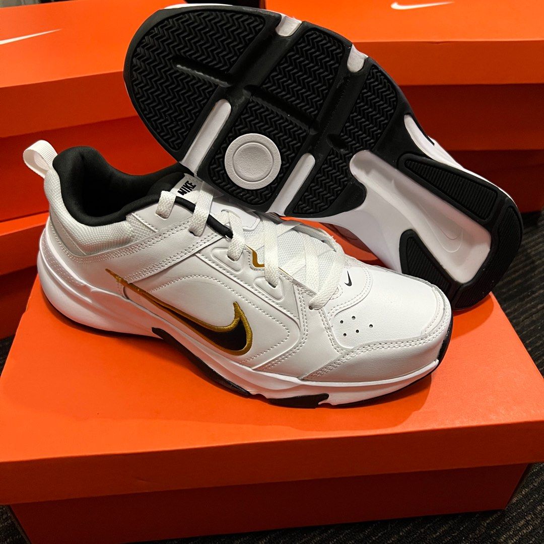 Nike Defy All Day (White/Black/Gold) (Category: Sneakers) located in Carmona. Submitted by sole.pals (Listing ID 1211276356, Image 2). Description: For Sale: Nike Defy All Day White/Black/Gold ❌ ₱2,895 SRP ❌ ✅ ₱2,295 ONLY ✅ Shipping not included Brand New On hand Complete Available size: 9 US Men’s RFS: Reselling sneakers 📍 Carmona, Cavite.