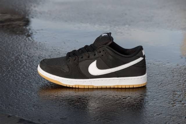 Nike SB Dunk Low Pro ISO Skate Shoe Black Gum size 8, 9, 9.5 US