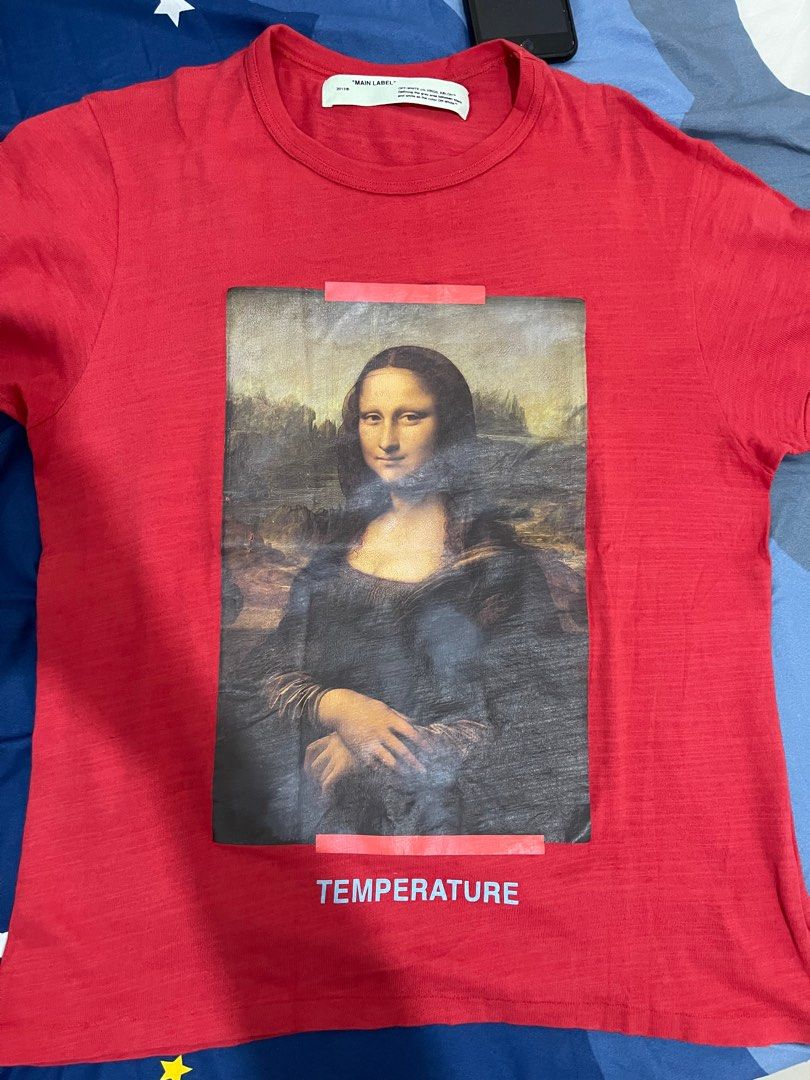 Off White monalisa red edition w tag pb Fesyen Pria Pakaian