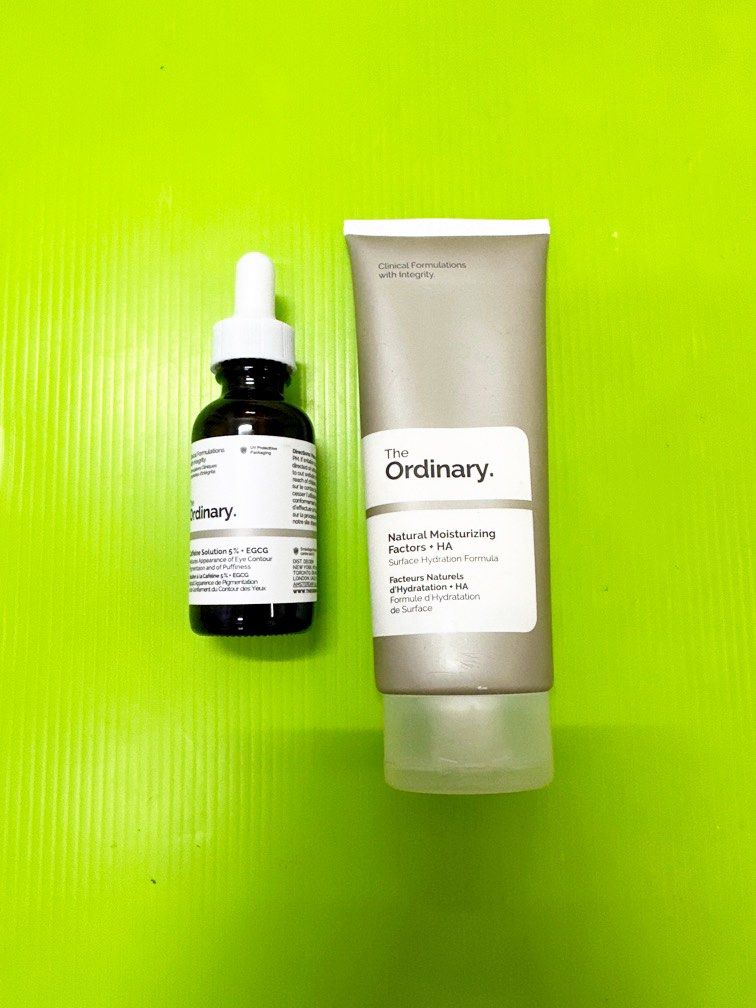 Ordinary eye caffeine solution 5 EGCG natural moisturizing factors