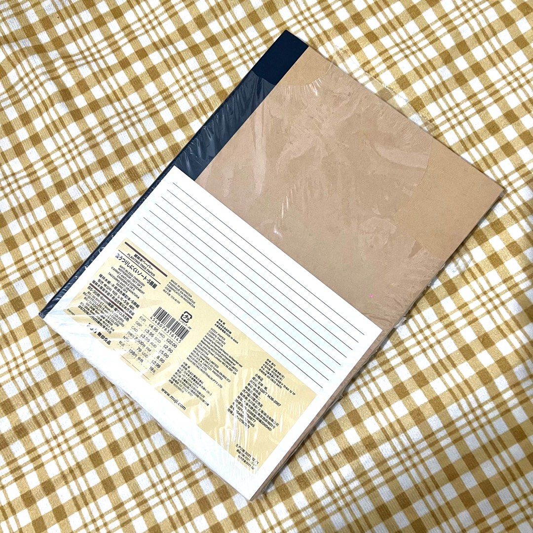 Original Muji B5 Kraft Notebook Set, Hobbies & Toys, Stationary & Craft