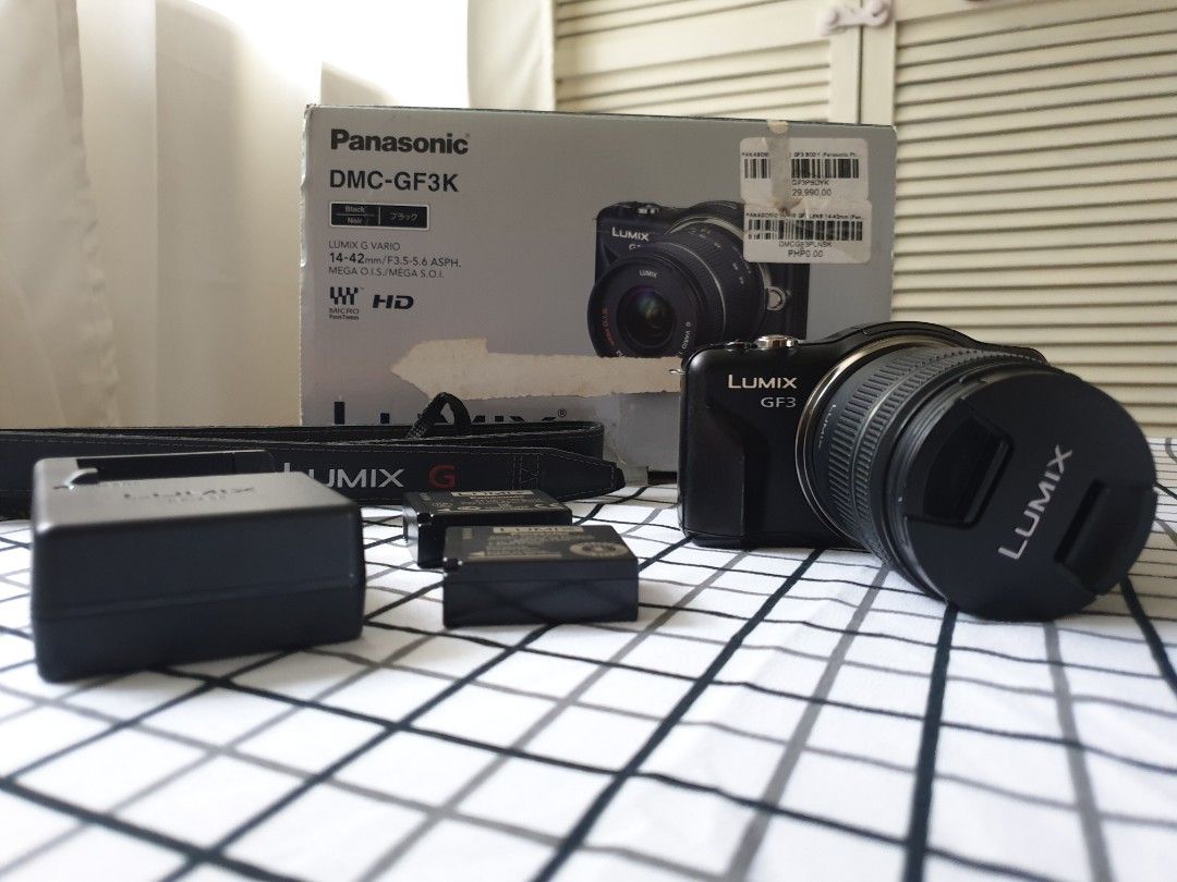 Panasonic Lumix DMCGF3K SLR Mirrorless Camera, Photography, Cameras on