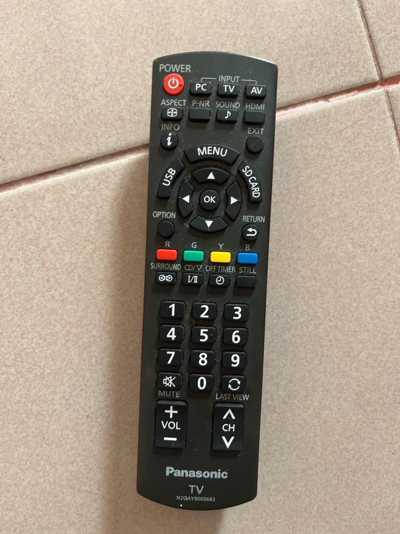 Panasonic TV remote control (original) (Penang), TV & Home Appliances