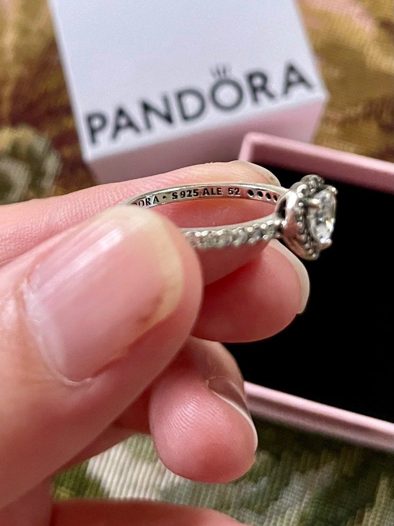 S925 ale 52 hot sale heart ring