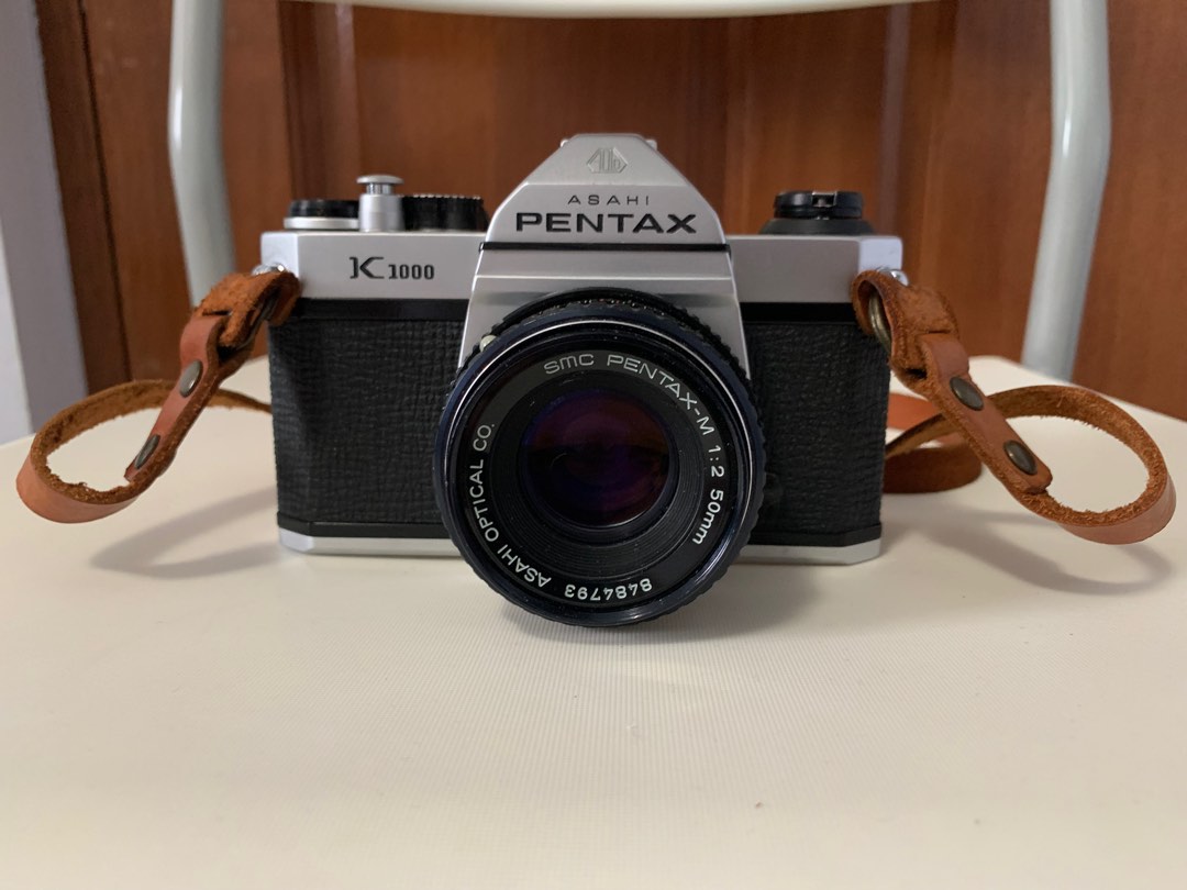 pentax k1000 brown leather