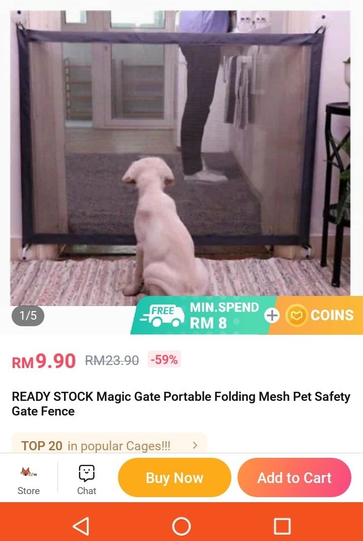 Pet safety net (portable folding magic net), Pet Supplies, Homes