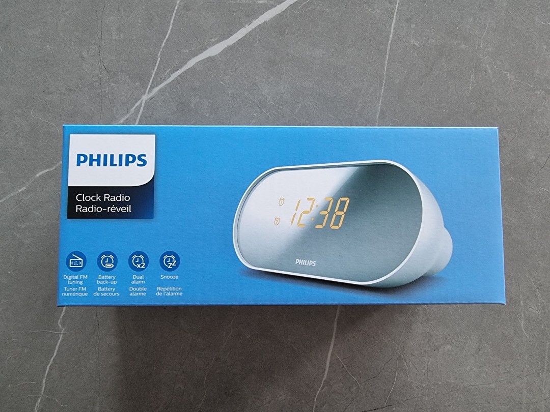 Philips Clock Radio, Audio, Portable Audio Accessories on Carousell