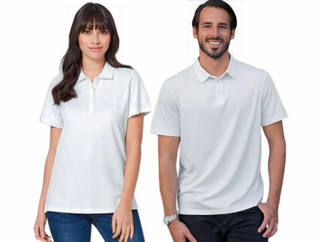 Polo Shirt Plain White with Collar Unisex Yalex Cotton on Carousell