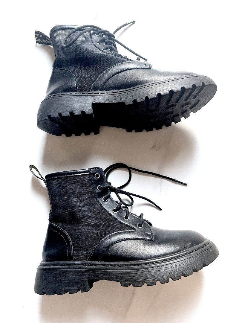 Chunky Pocket Platform Boots