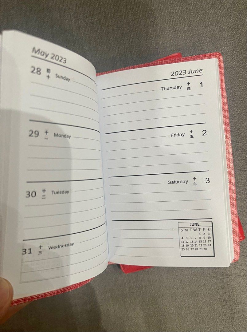 Pocket size notebook/schedule book (Category: Stationery & School Supplies) located in Manila. Submitted by chinchinshaven (Listing ID 1211210713, Image 2). Description: 2 pcs available .