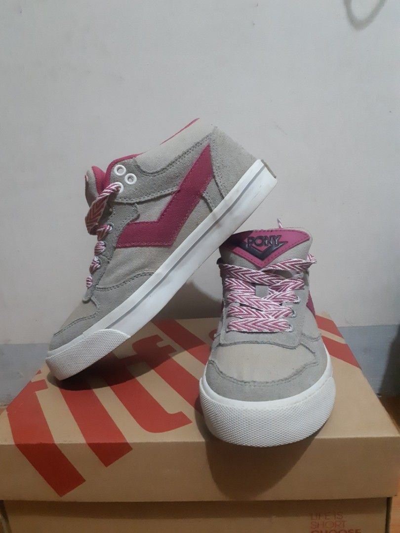 PONY HIGH CUT SHOES Women s Fashion Footwear Sneakers on Carousell