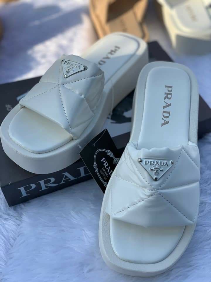 Prada slippers womens clearance