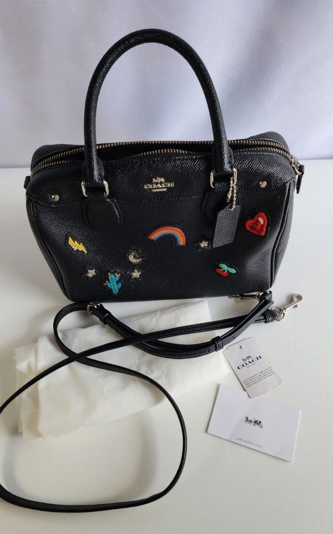 選べるブラック3タイプ☆COACH☆MINI BENNETT SATCHEL New Coach Mini Bennett Black Leather Satchel | eBay