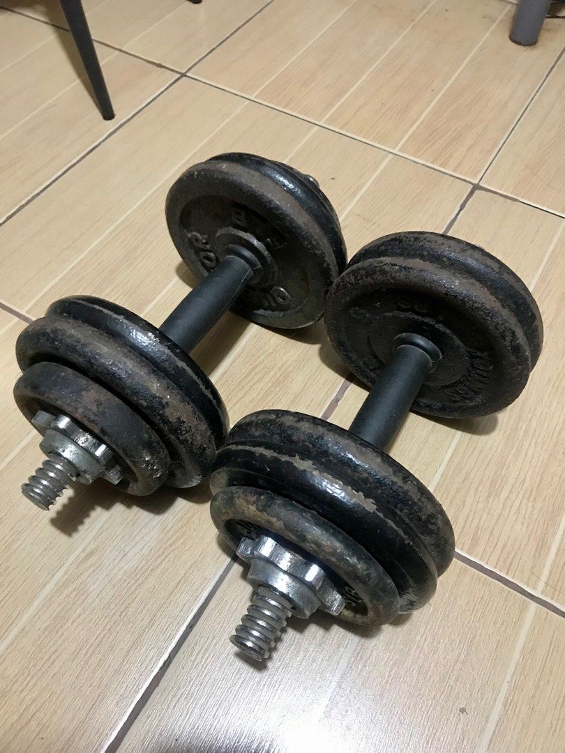 Preloved Dumbbells Sports Equipment Exercise Fitness Weights
