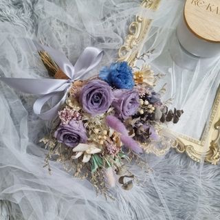 [OFFER!] Everlasting Preserved Roses Hand Bouquet | Everlasting Bridal Hand Bouquet | Soap Roses | Preserved Flowers | Dried Bouquet | Wedding Bouquet | ROM Hand Bouquet
