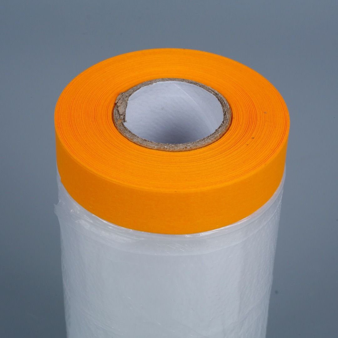 PreTaped Plastic Drop Sheet / Renovation Dust Cover/ HIP Prevention