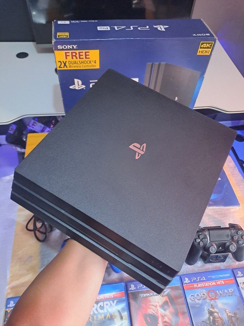 PS4 PRO 1TB 4K HDR 5GAMES 15K ONLY FIX!!! (Category: PlayStation) located in Makati City. Submitted by nissanlowest.promo (Listing ID 1211285265, Image 2). Description: FOR SALE ONLY!!! PS4 PRO 1TB 4K HDR Price: 15,000 fix Makinis No issue 100% Latest model Latest firmware No History of repair Never been opened Included: - DS4 V2 Controllers - Hdmi Cable - Power Cable - Charging Cable 5 CD GAMES - God of War 4 - Tekken 7 - Tokyo Twilight Ghost Hu