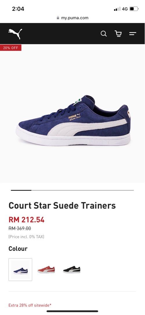 Puma court star price outlet