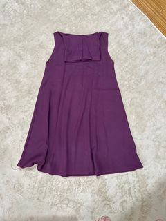 Purple Turtleneck Dress