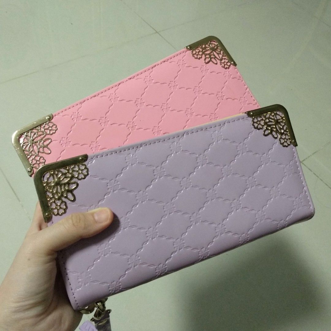Purse Quilted Design Minimalist Pretty Cute Long Wallet Women