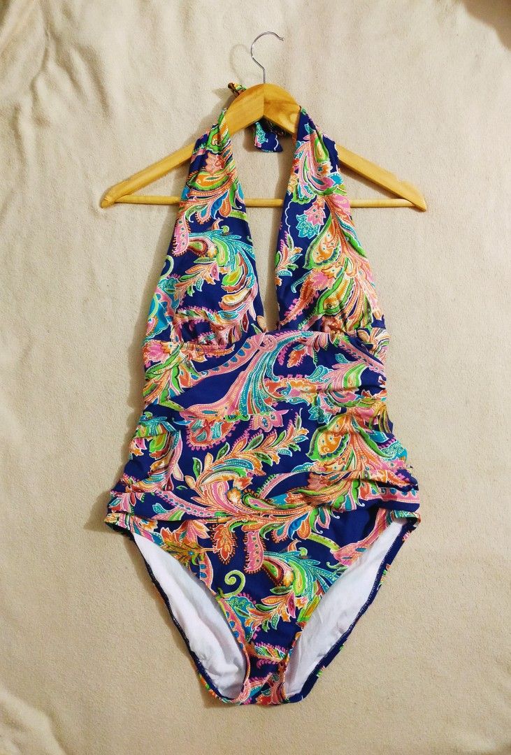 RALPH LAUREN TUMMY CONTROL ONE PIECE SWIMSUIT, Women's Fashion