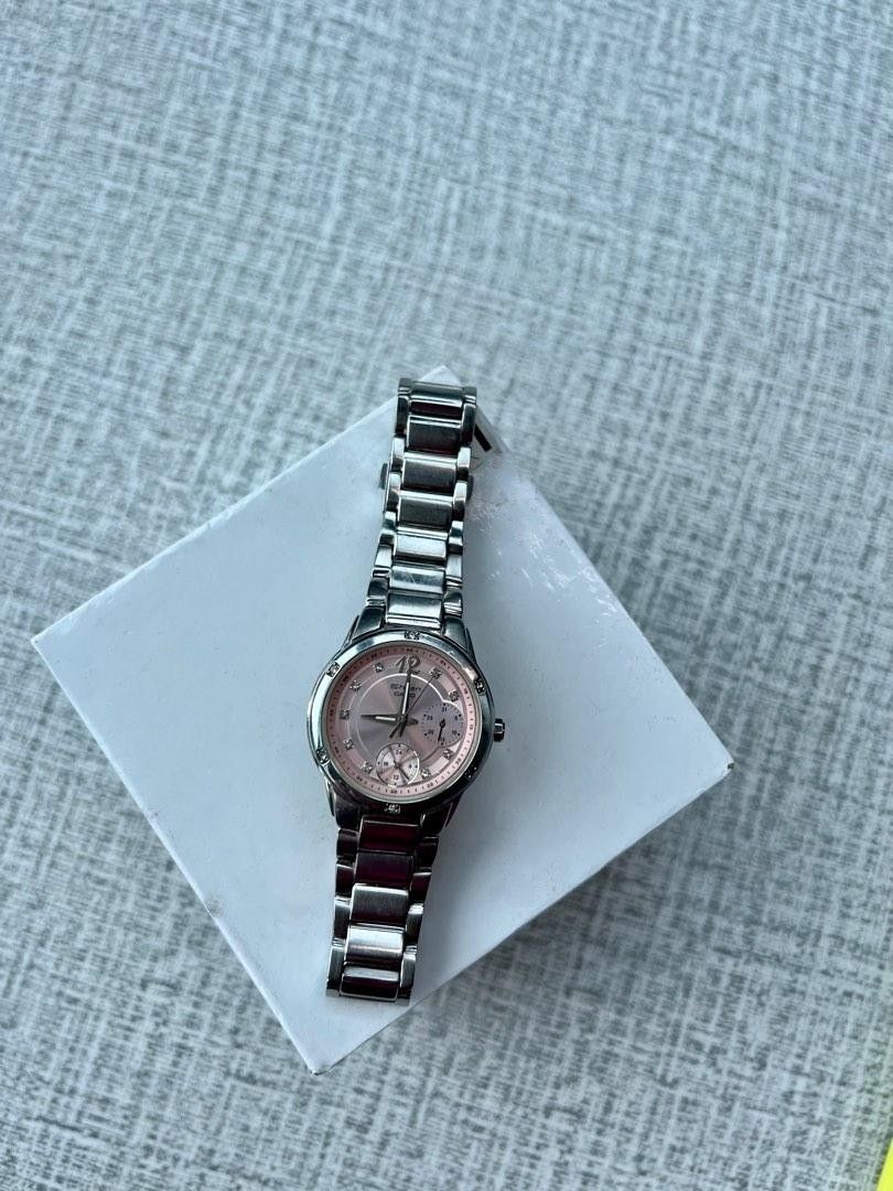 Reduced price Lightly used Casio sheen ladies watch light pink