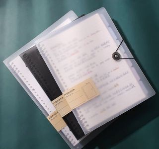 Refillable Loose Leaf Notebook Binder with Hard Cover