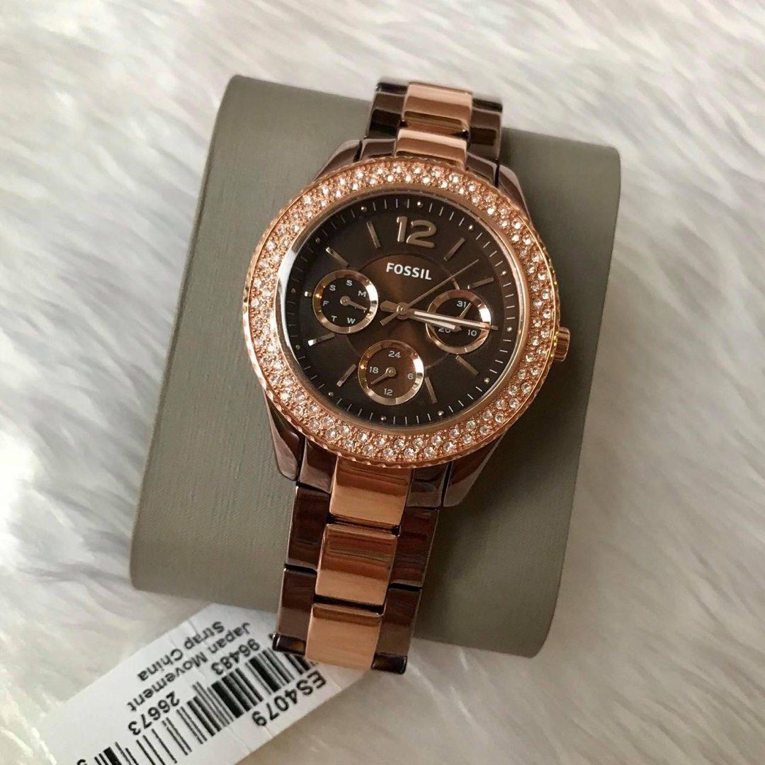 Fossil es4079 deals stella analog watch