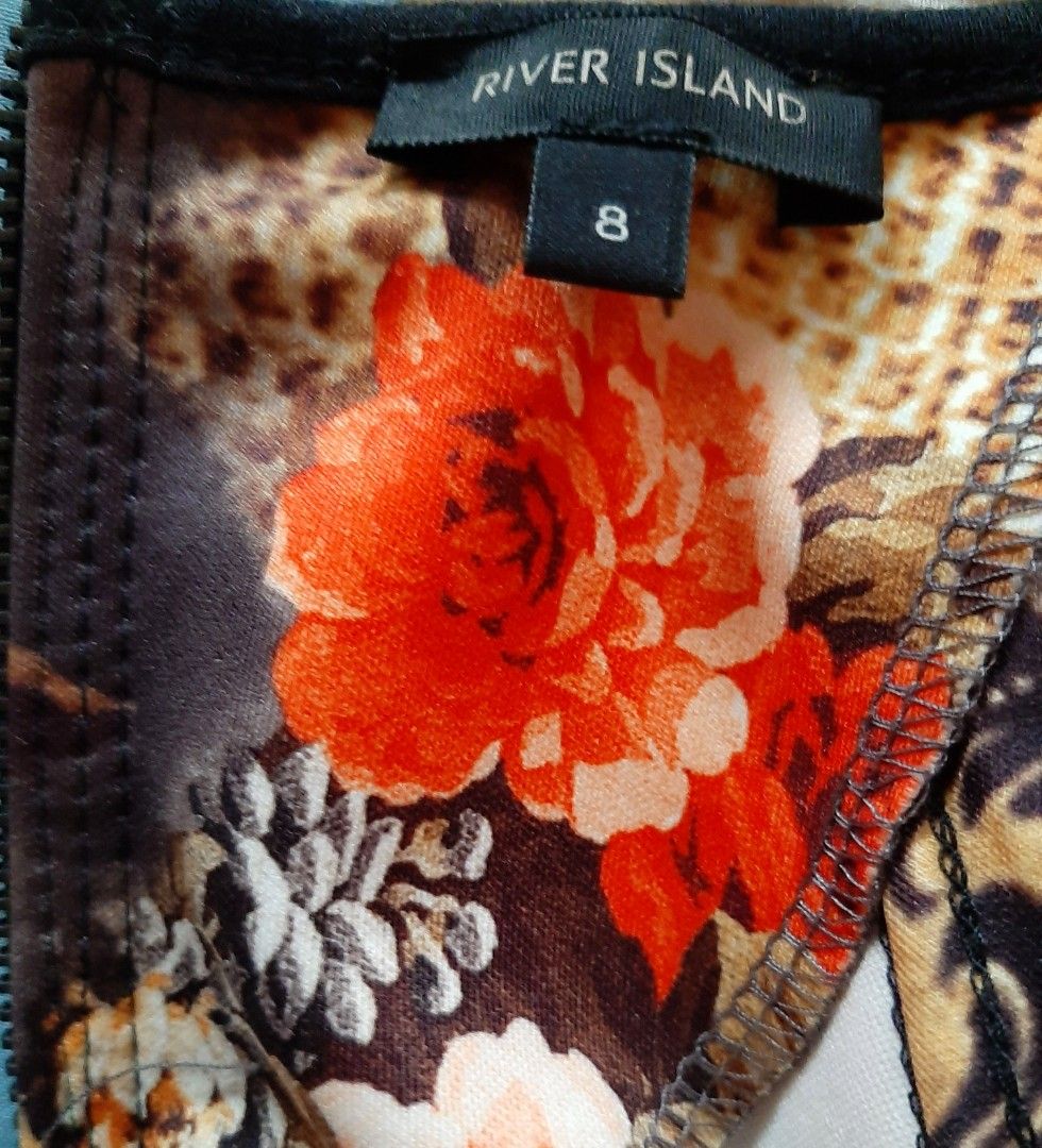 Red leather sale dress river island