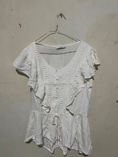 Ruffle peplum top