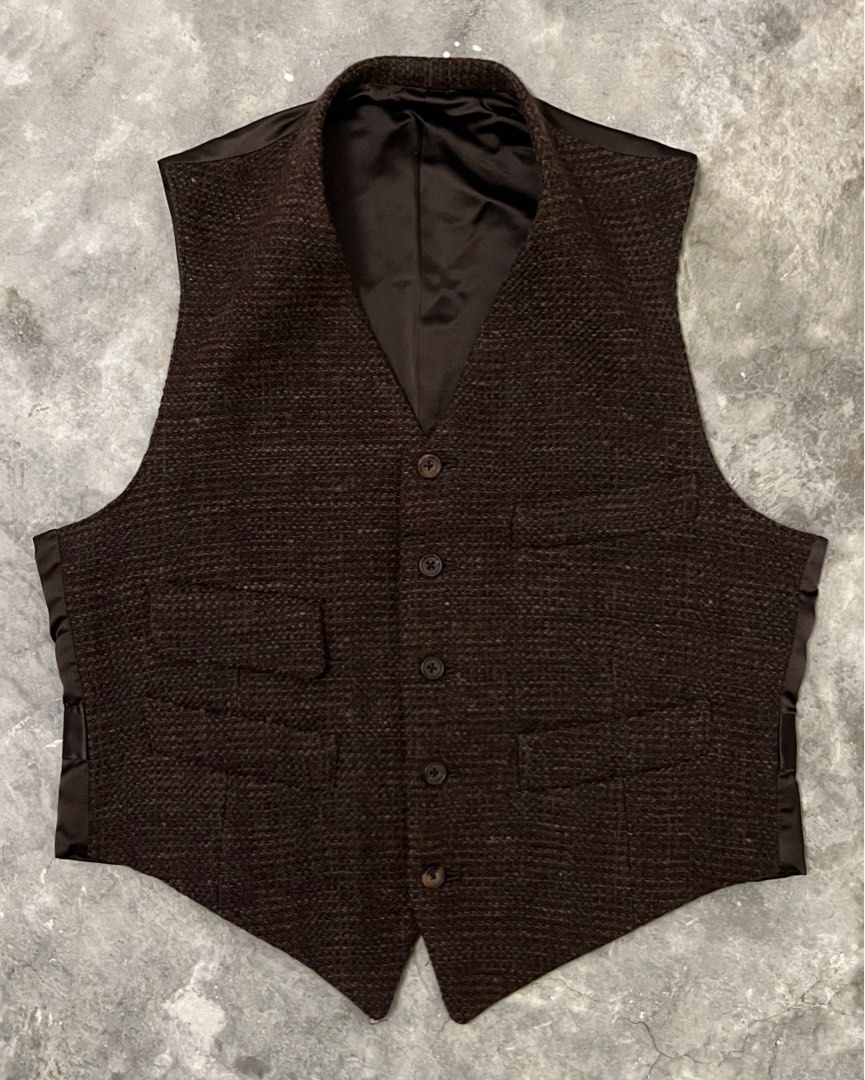 Red wool vest sale mens