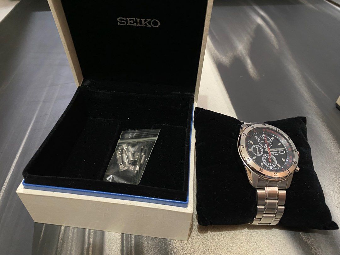 Seiko 7T92-OLVO Chronograph 100m 精工錶, 名牌, 手錶- Carousell