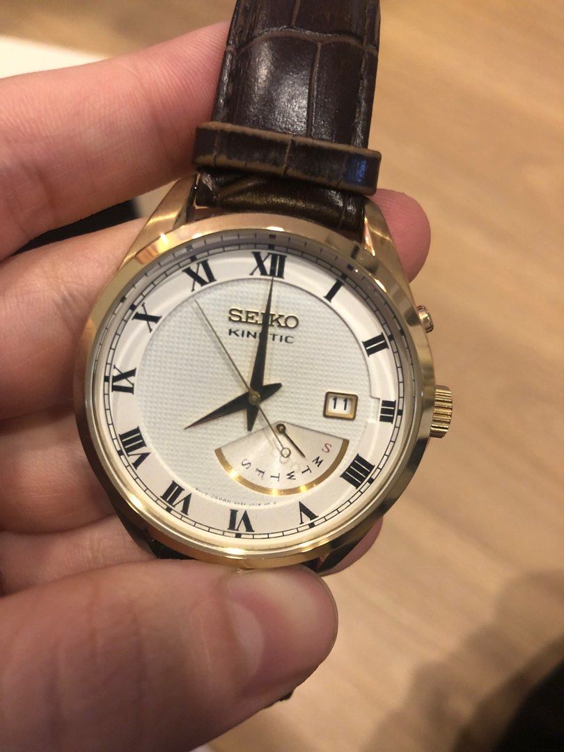 Seiko shop kinetic leather