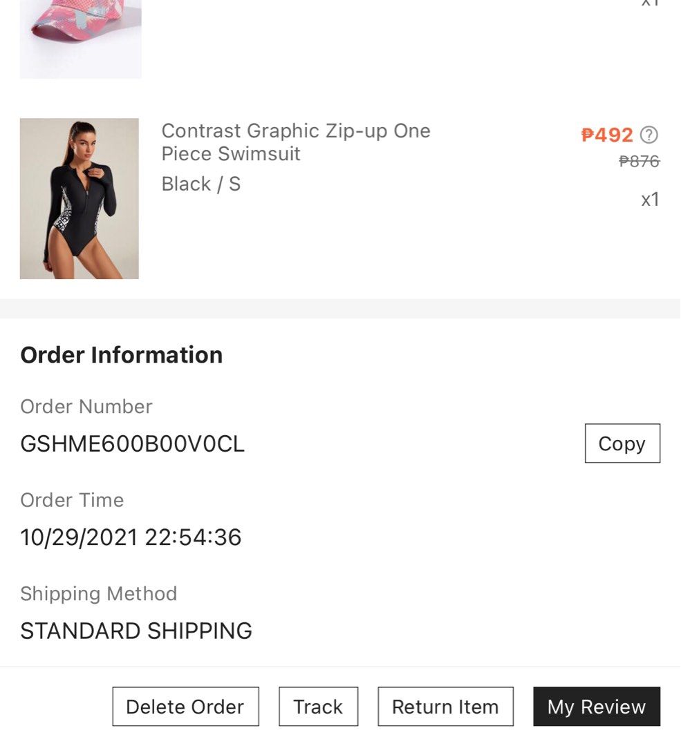 Shein Padded One Piece Rashguard, Women's Fashion, Swimwear, Rash guard