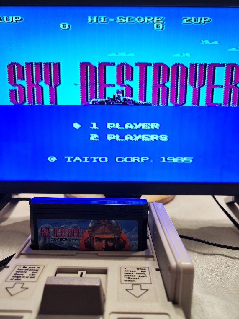 Sky Destroyer】Famicom Game, Video Gaming, Video Games, Nintendo on Carousell